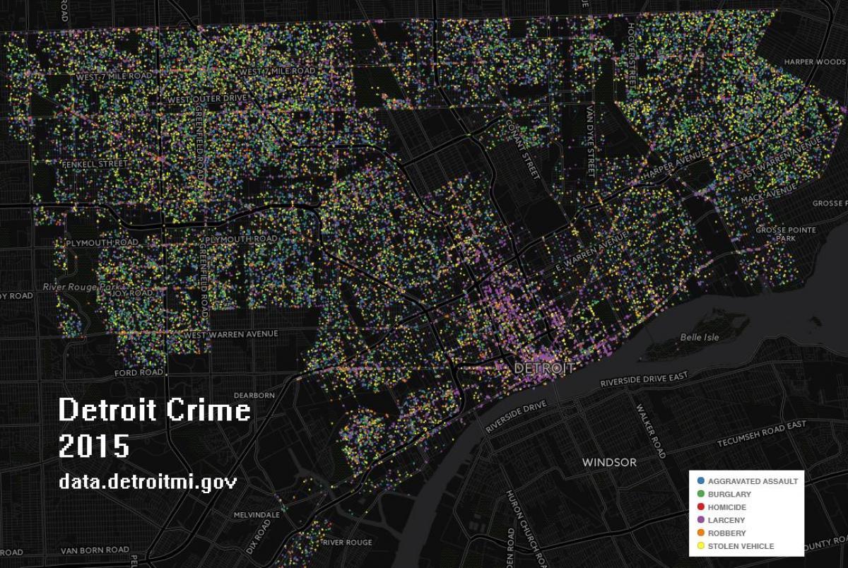 دیترویت نقشه جرم