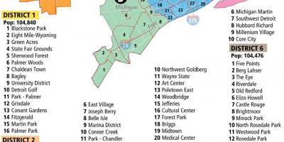 نقشه محله دیترویت